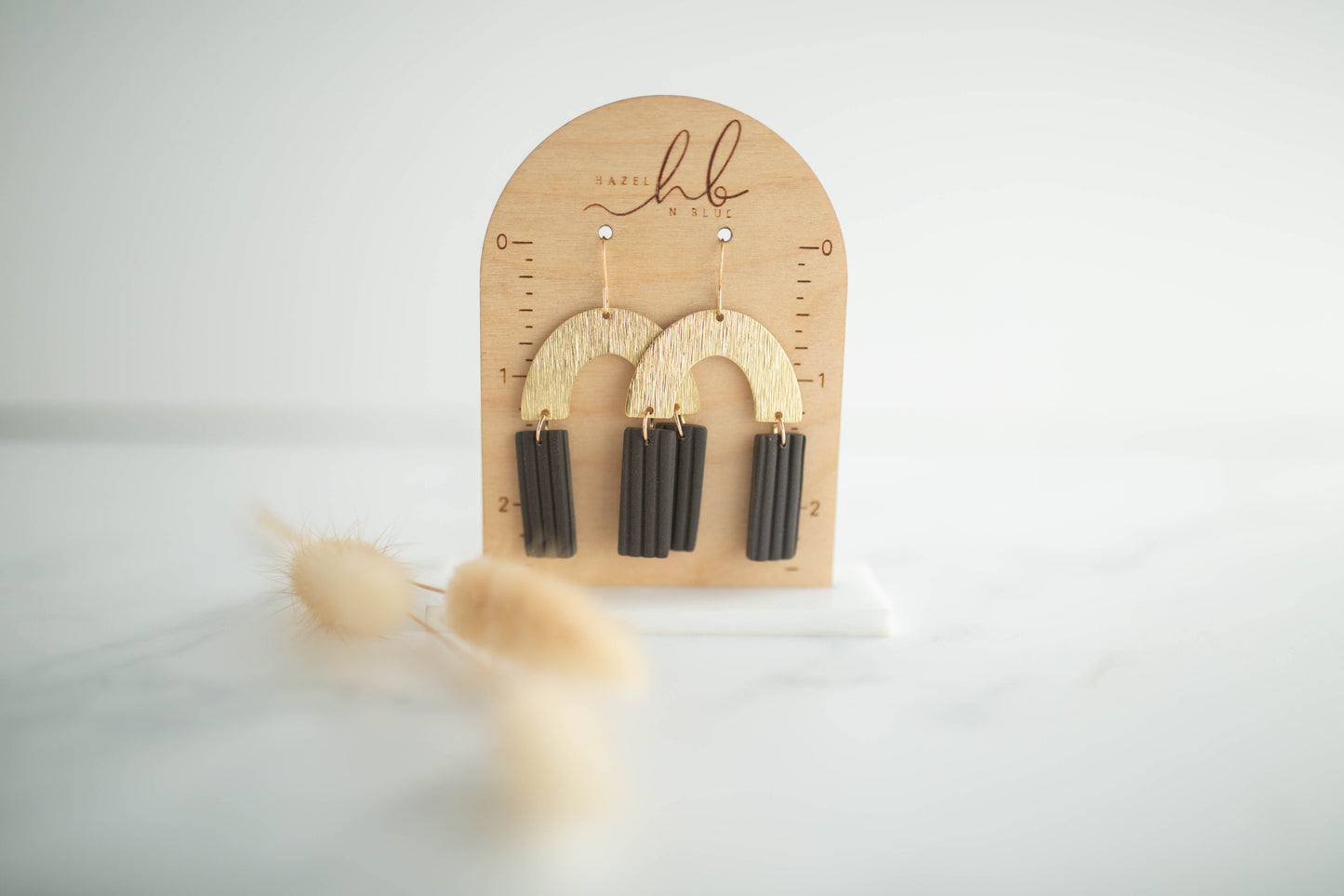 Clay Earrings | Corduroy Arch Dangles | Autumn Edit