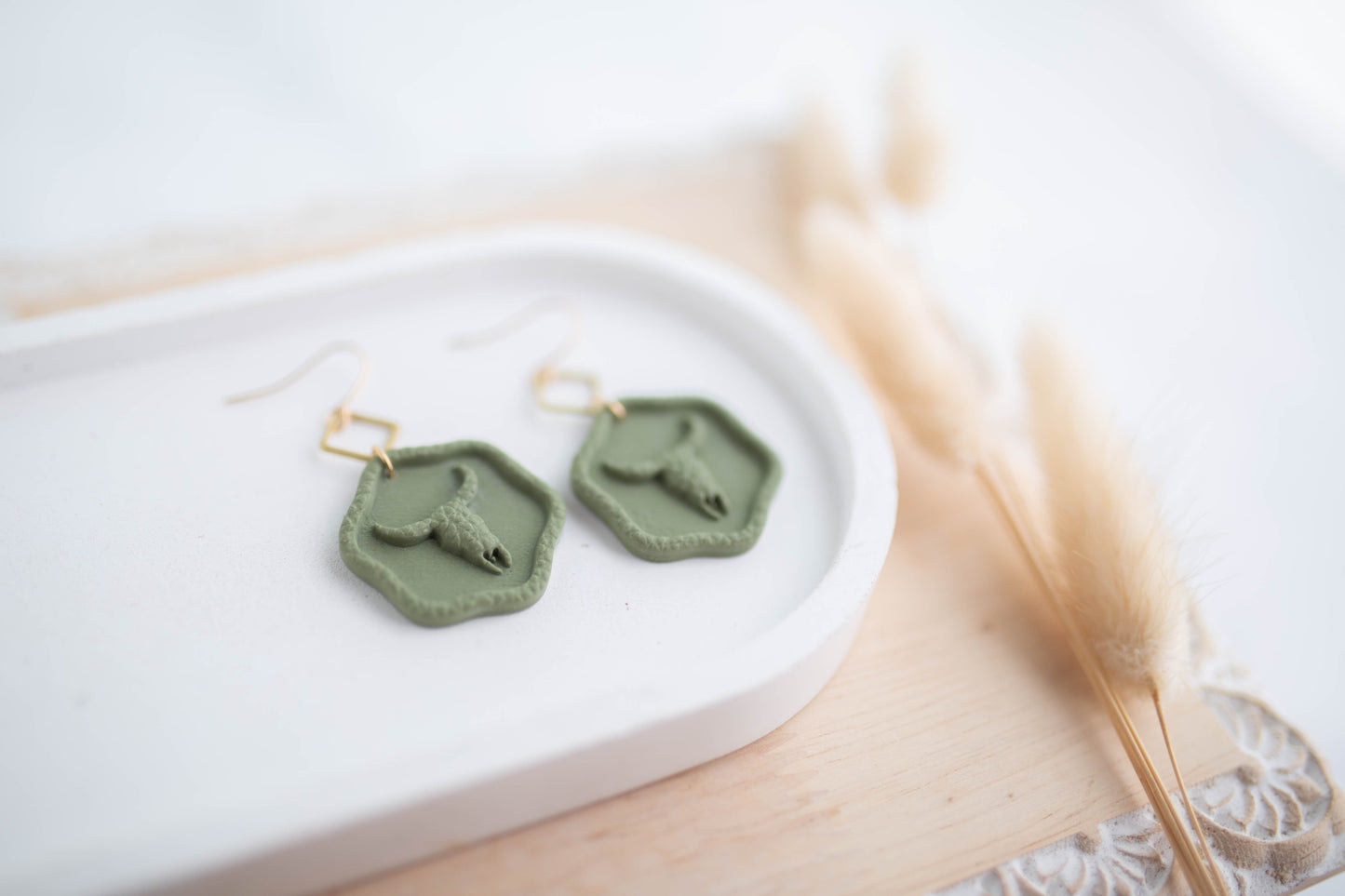 Clay Earrings | Stampede Dangles | Cozy Cowgirl Collection