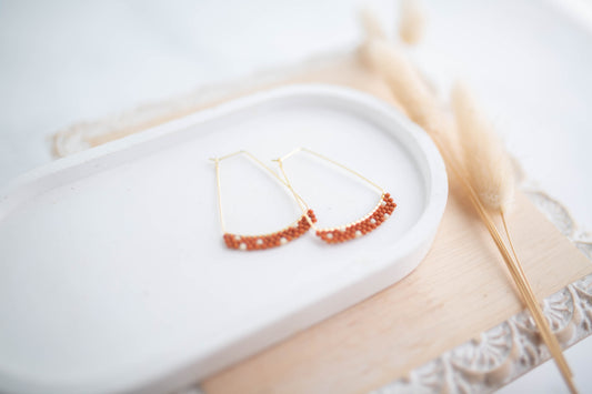 Beaded Earrings | Cozy Beaded Hoops | Cozy Cowgirl Collection