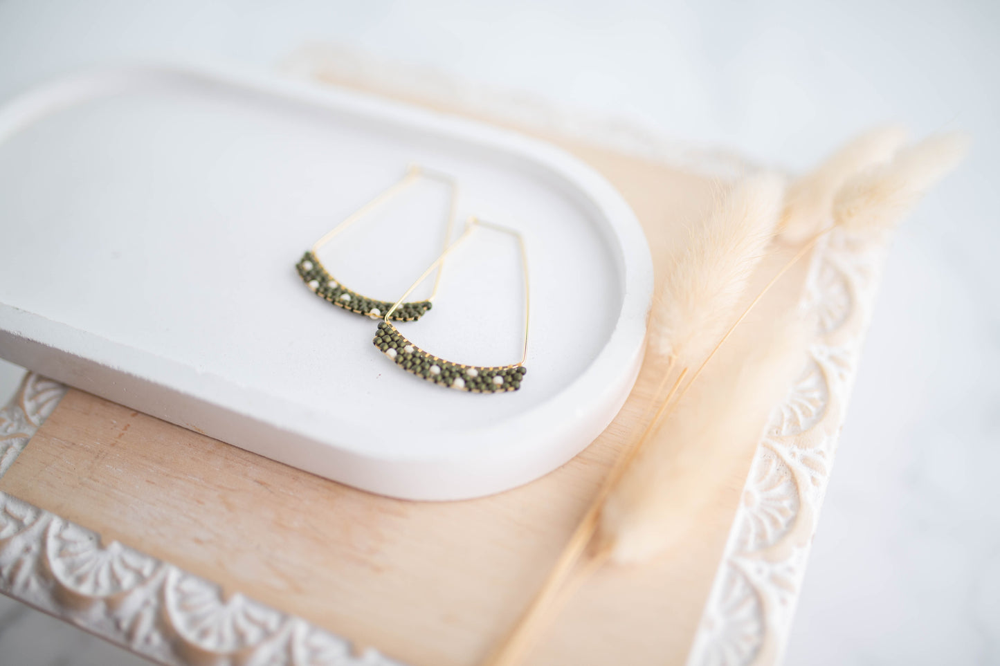 Beaded Earrings | Cozy Beaded Hoops | Cozy Cowgirl Collection