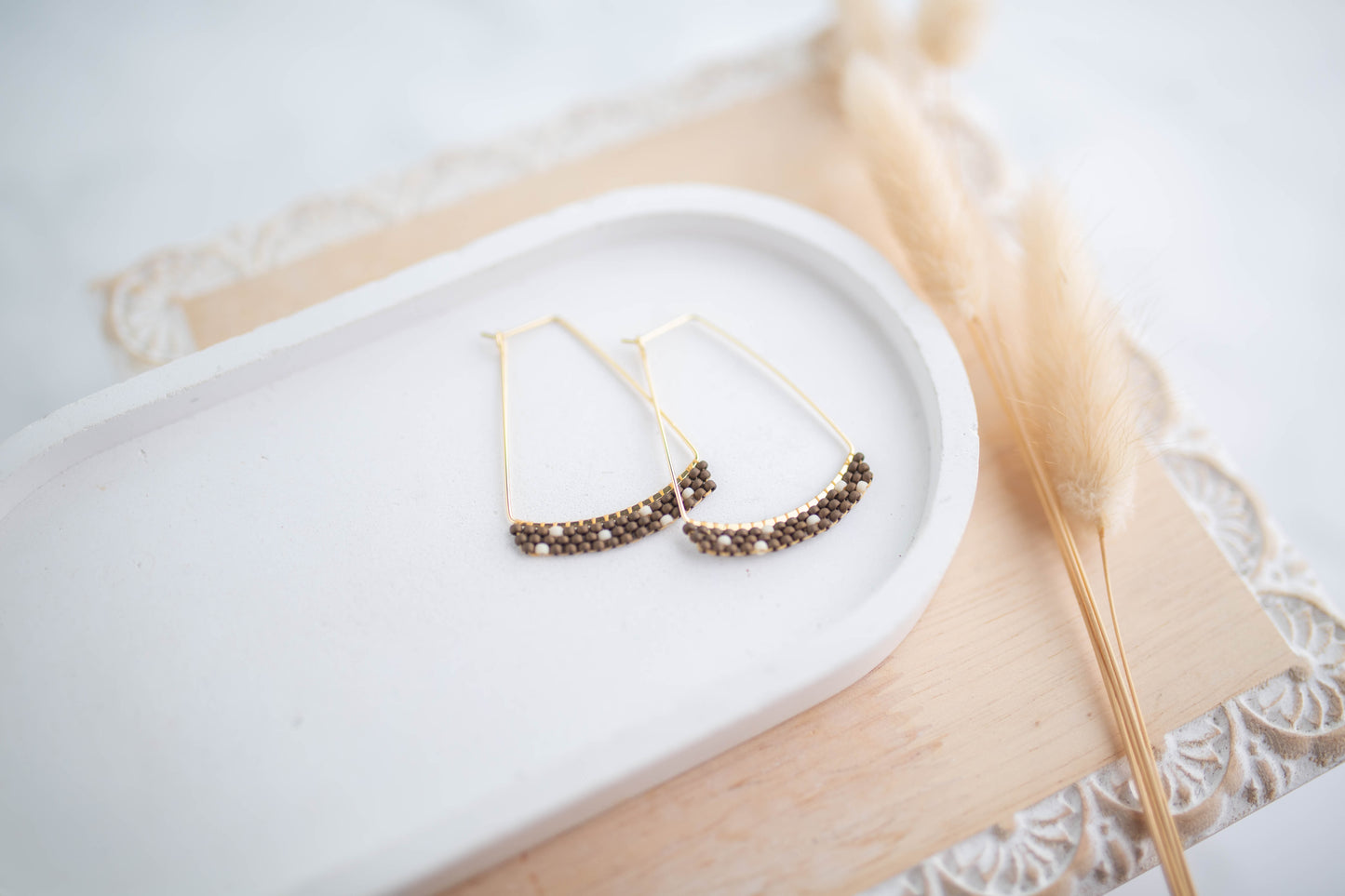 Beaded Earrings | Cozy Beaded Hoops | Cozy Cowgirl Collection