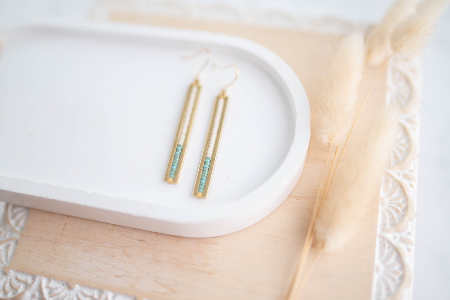 Beaded Earrings | Cowgirl Beaded Dangles | Cozy Cowgirl Collection