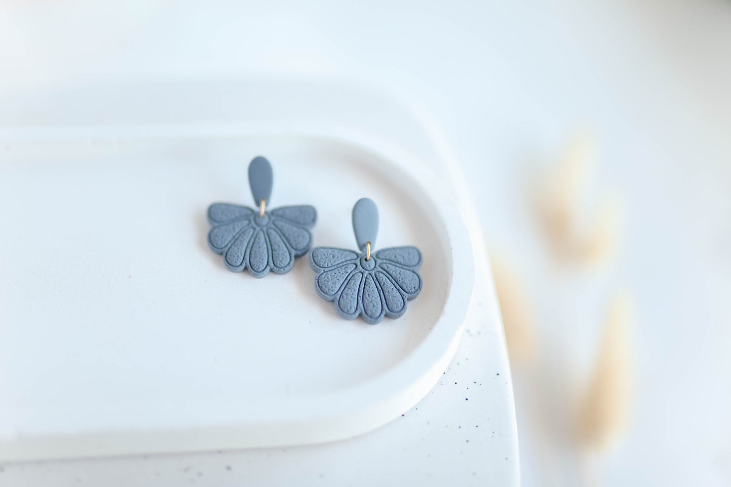 Clay Earrings | Boho Floral Dangles | Autumn Vibes Collection