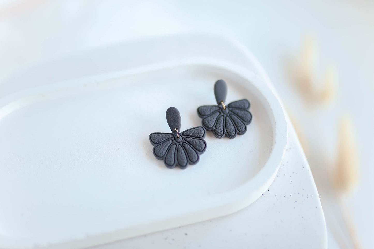 Clay Earrings | Boho Floral Dangles | Autumn Vibes Collection