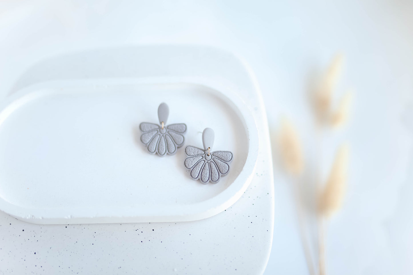 Clay Earrings | Boho Floral Dangles | Autumn Vibes Collection