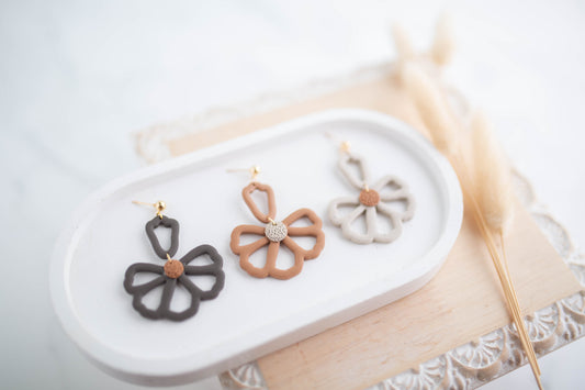 Clay Earrings | Wildflower Dangles | Cozy Cowgirl Collection