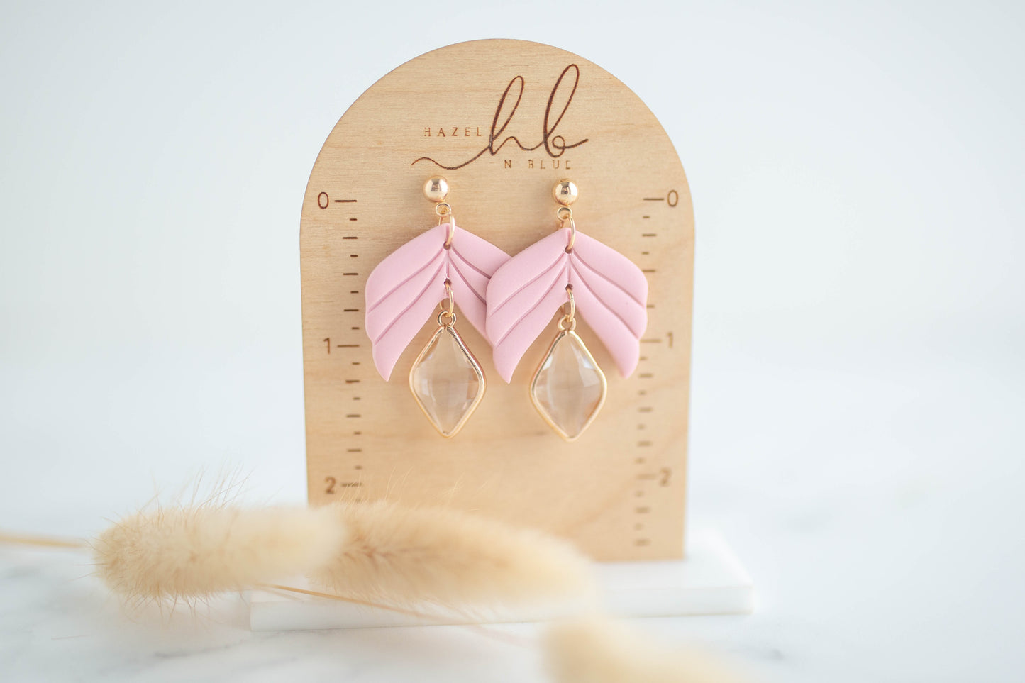 Clay Earrings | Happy Leaf Dangles | Happy Collection