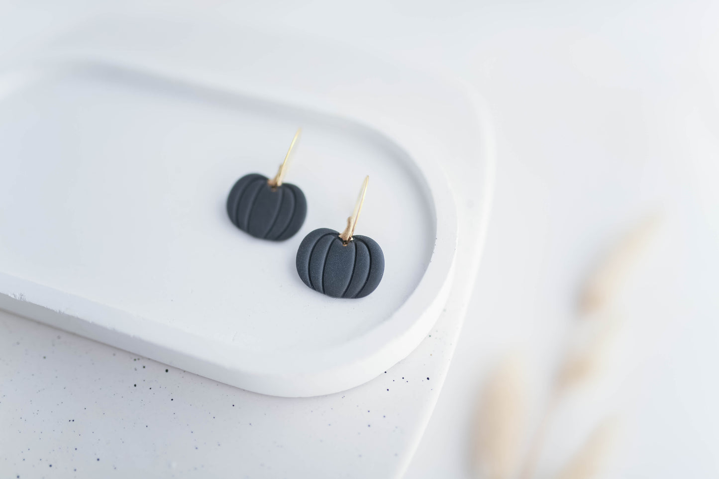 Clay Earrings | Pumpkin Hoops | Autumn Vibes Collection