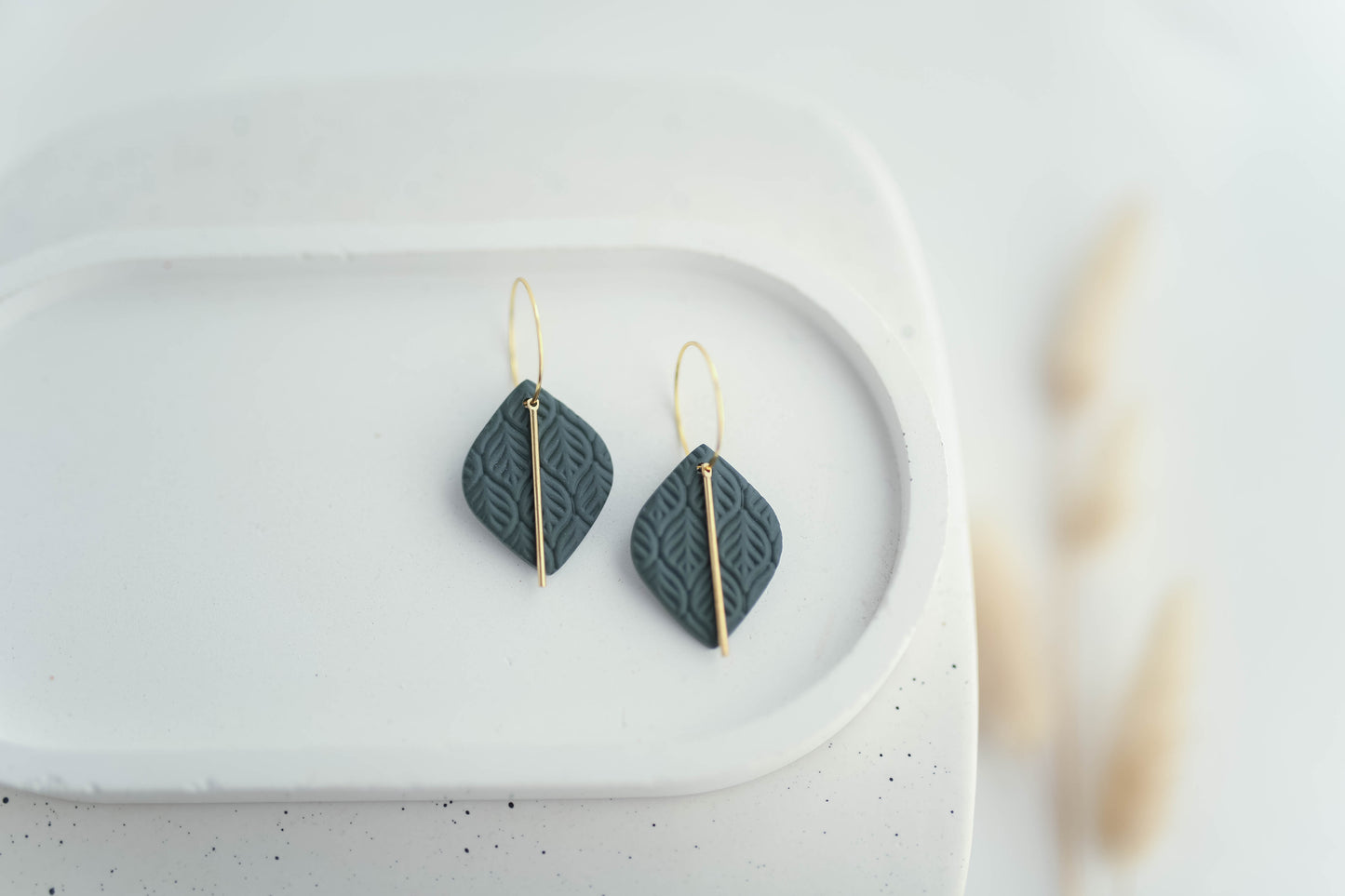 Clay Earrings | Fall Hoops | Autumn Vibes Collection