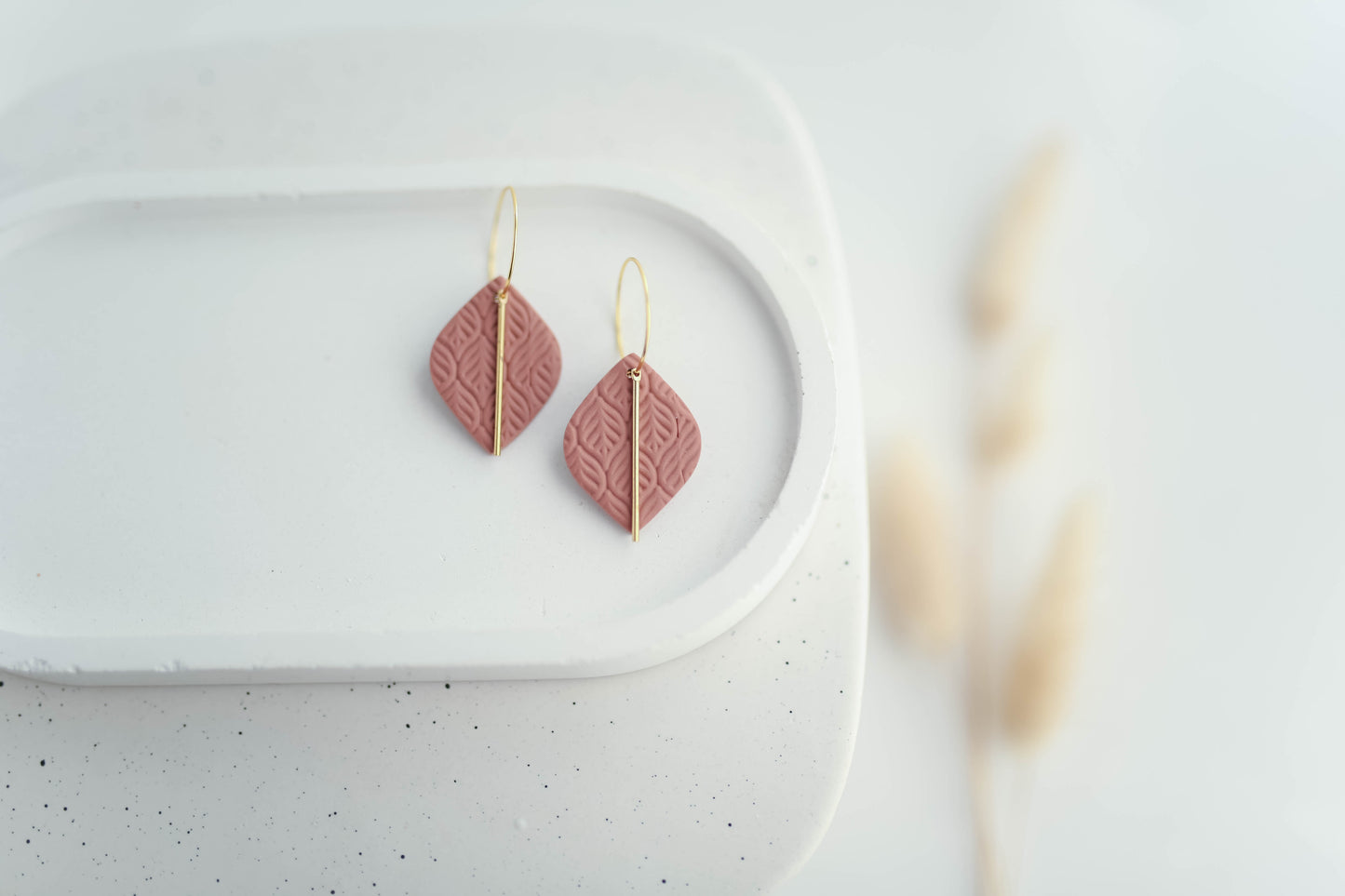 Clay Earrings | Fall Hoops | Autumn Vibes Collection