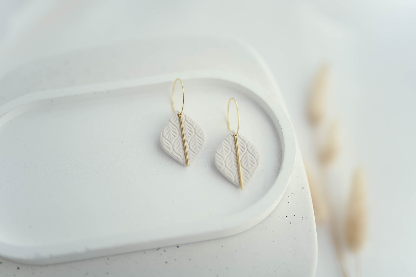 Clay Earrings | Fall Hoops | Autumn Vibes Collection