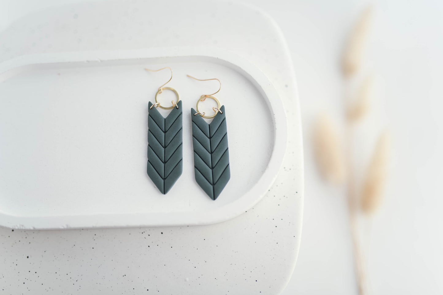 Clay Earrings | Fletching Dangles | Autumn Vibes Collection