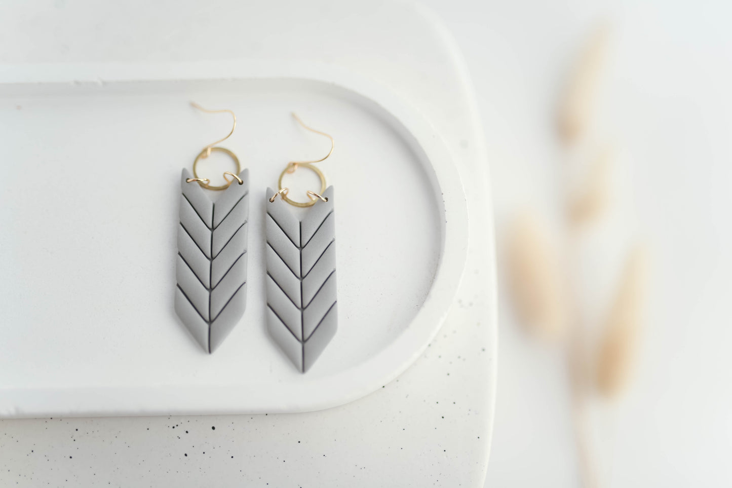 Clay Earrings | Fletching Dangles | Autumn Vibes Collection