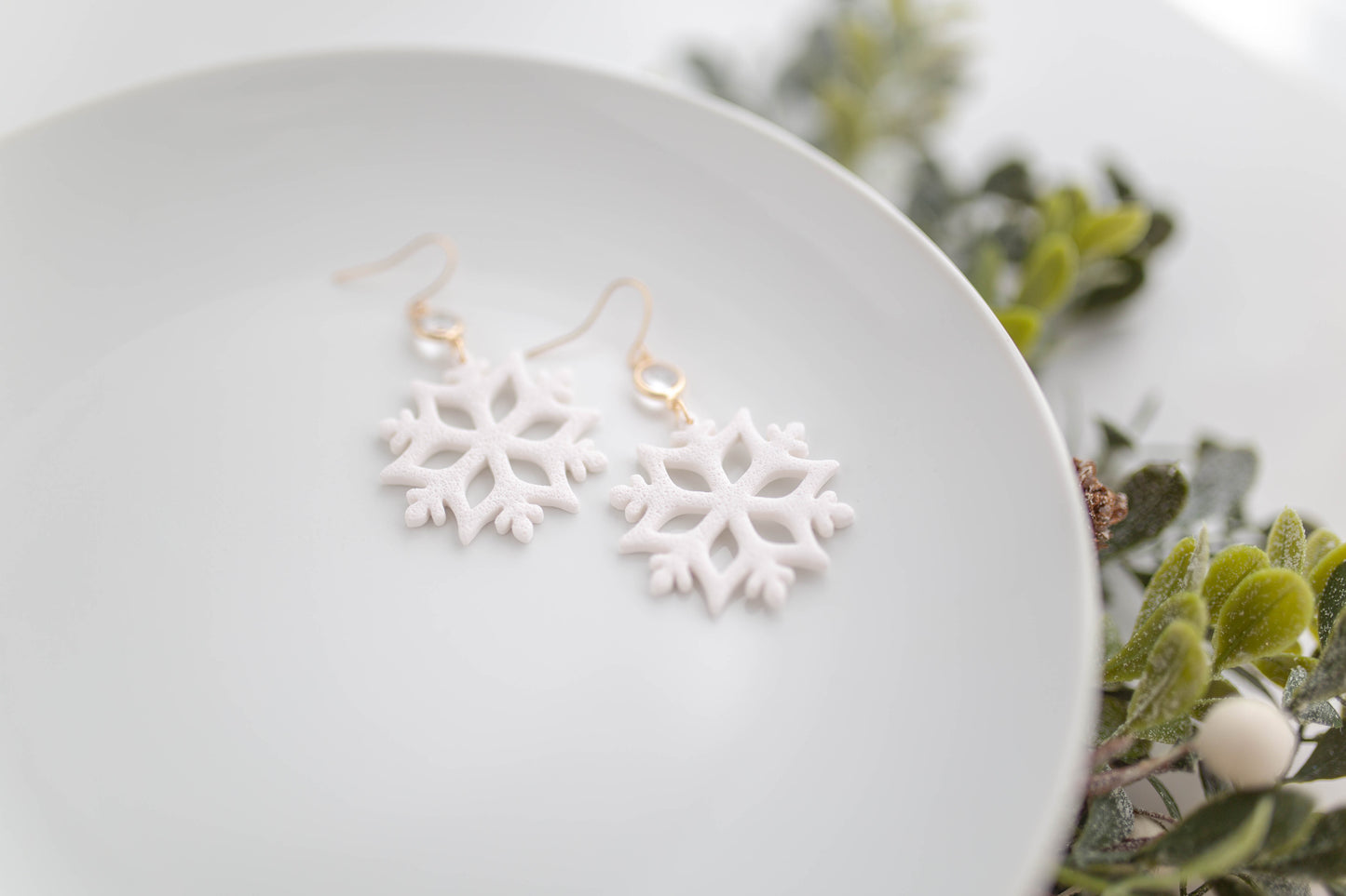 Clay Earrings | Snowflakes | Merry Everything