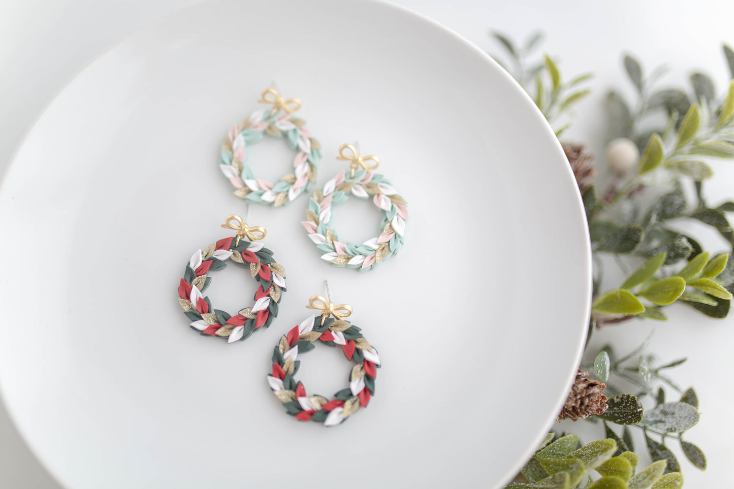 Clay Earrings | Wreaths | Merry Everything