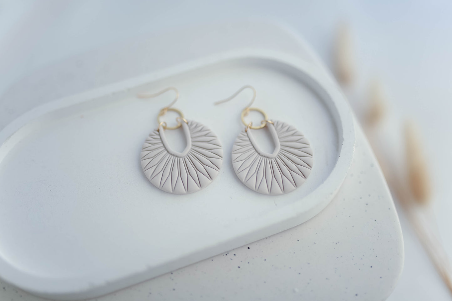 Clay Earrings | Art Deco Dangles | Autumn Vibes Collection