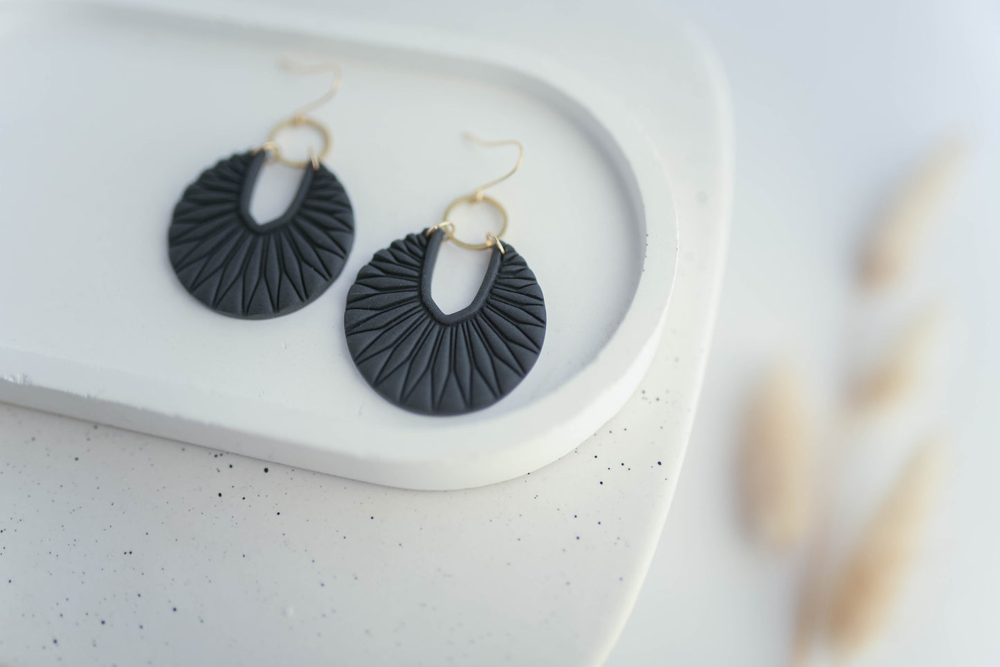 Clay Earrings | Art Deco Dangles | Autumn Vibes Collection