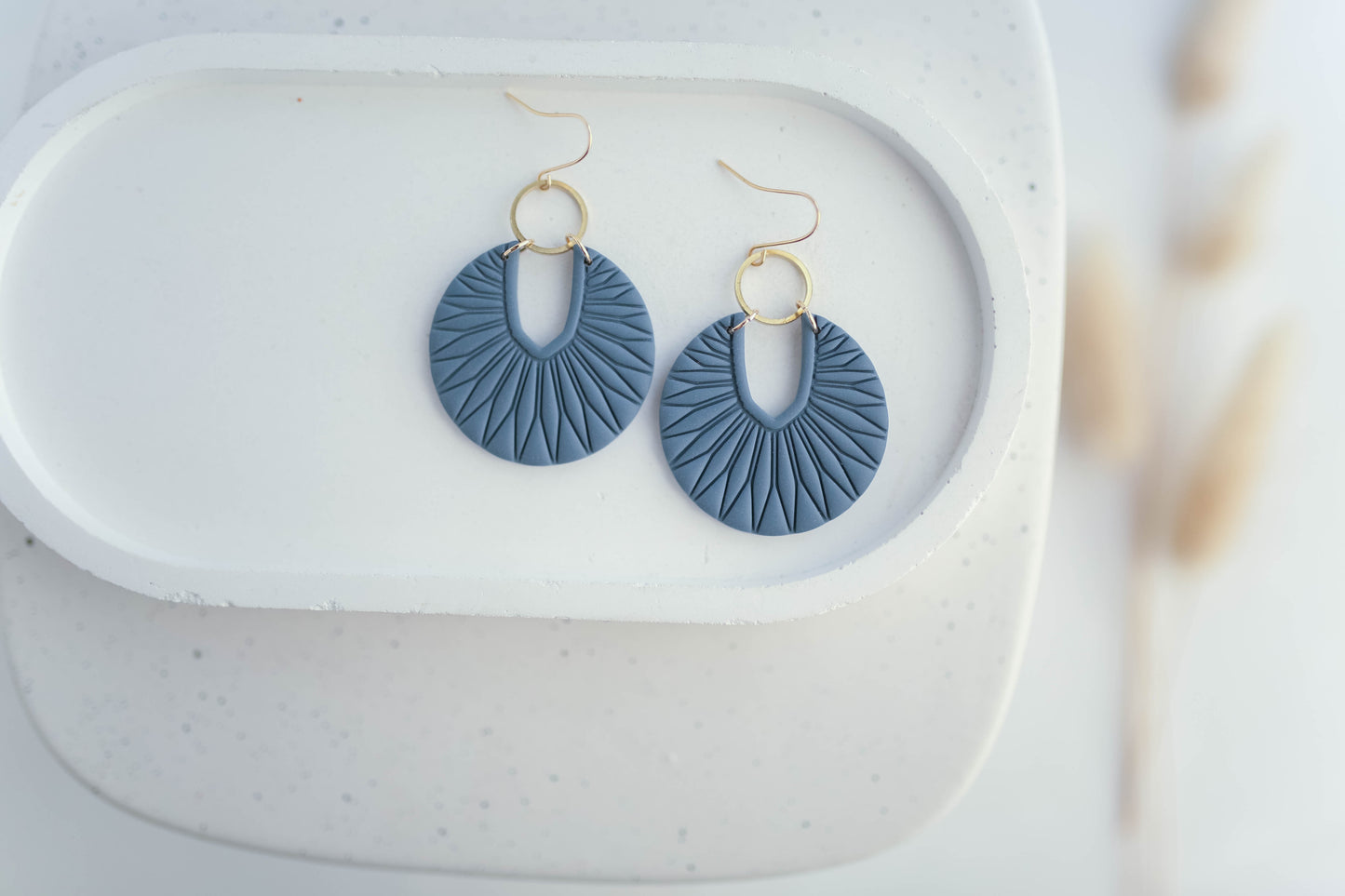 Clay Earrings | Art Deco Dangles | Autumn Vibes Collection