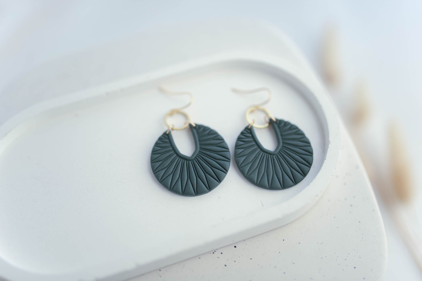 Clay Earrings | Art Deco Dangles | Autumn Vibes Collection