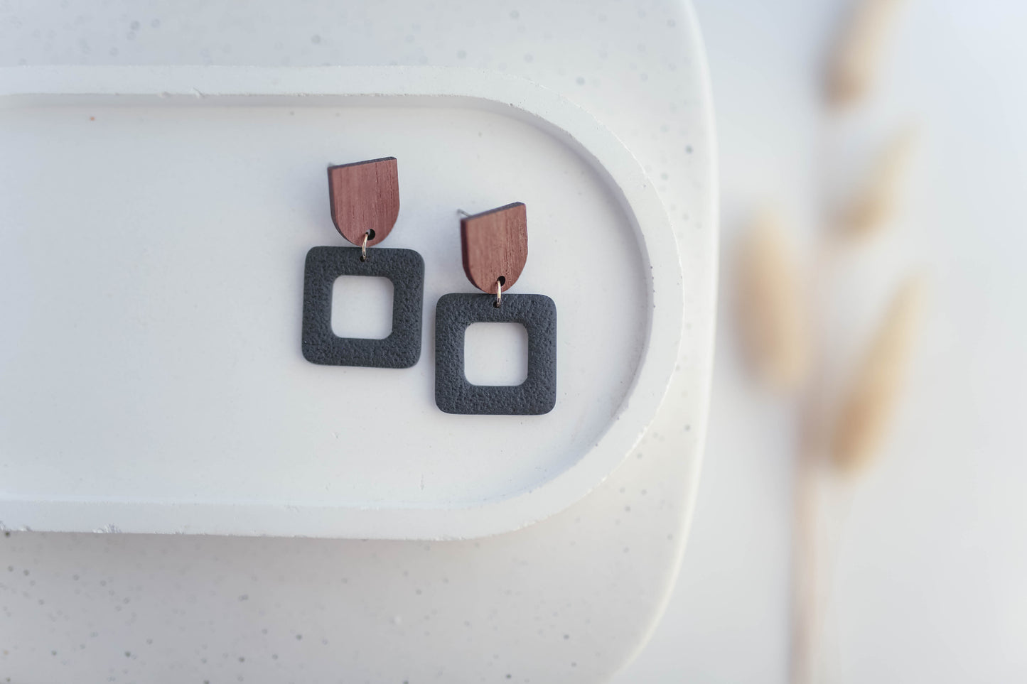 Clay Earrings | Square Dangles | Autumn Vibes Collection