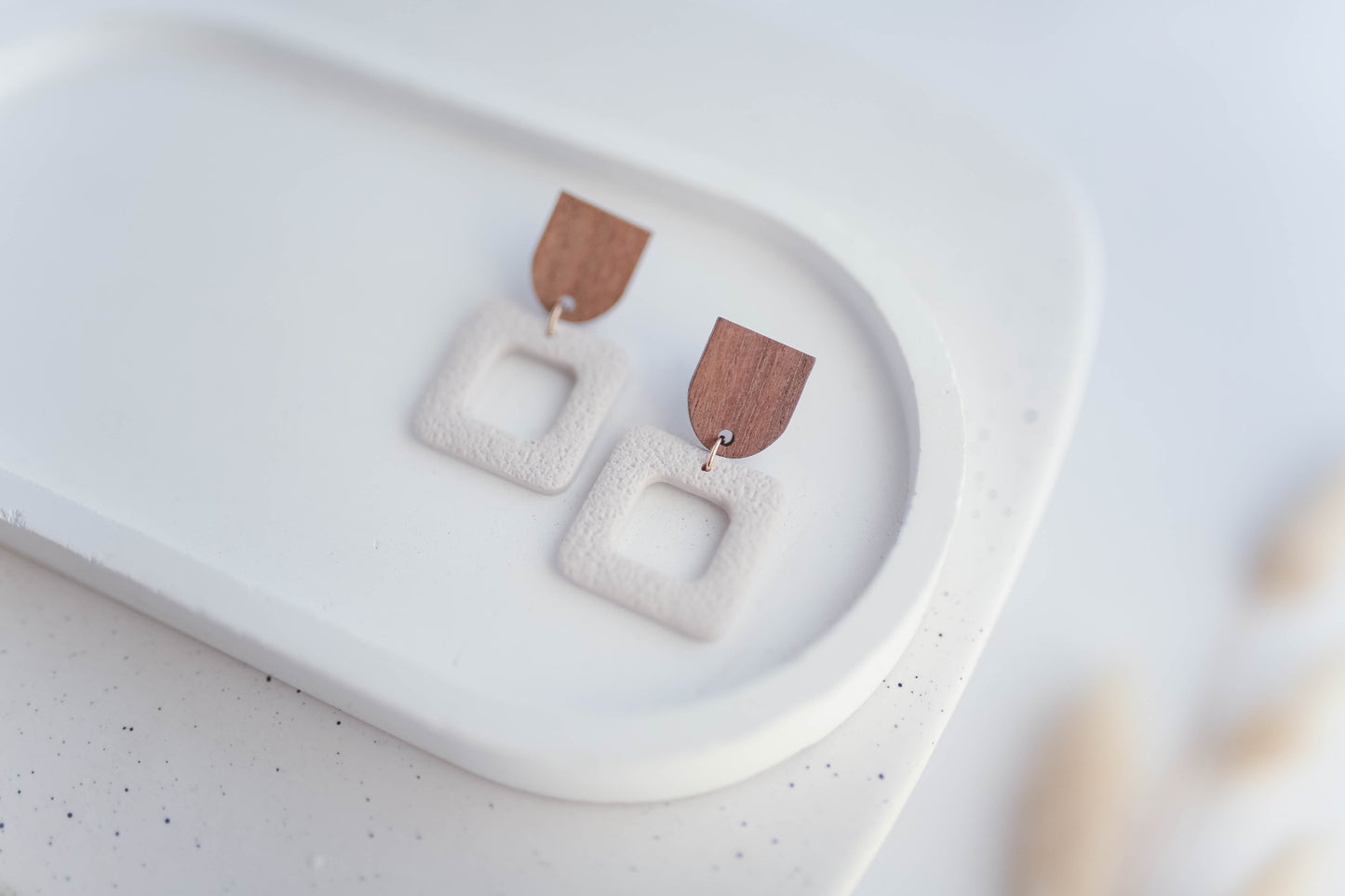 Clay Earrings | Square Dangles | Autumn Vibes Collection