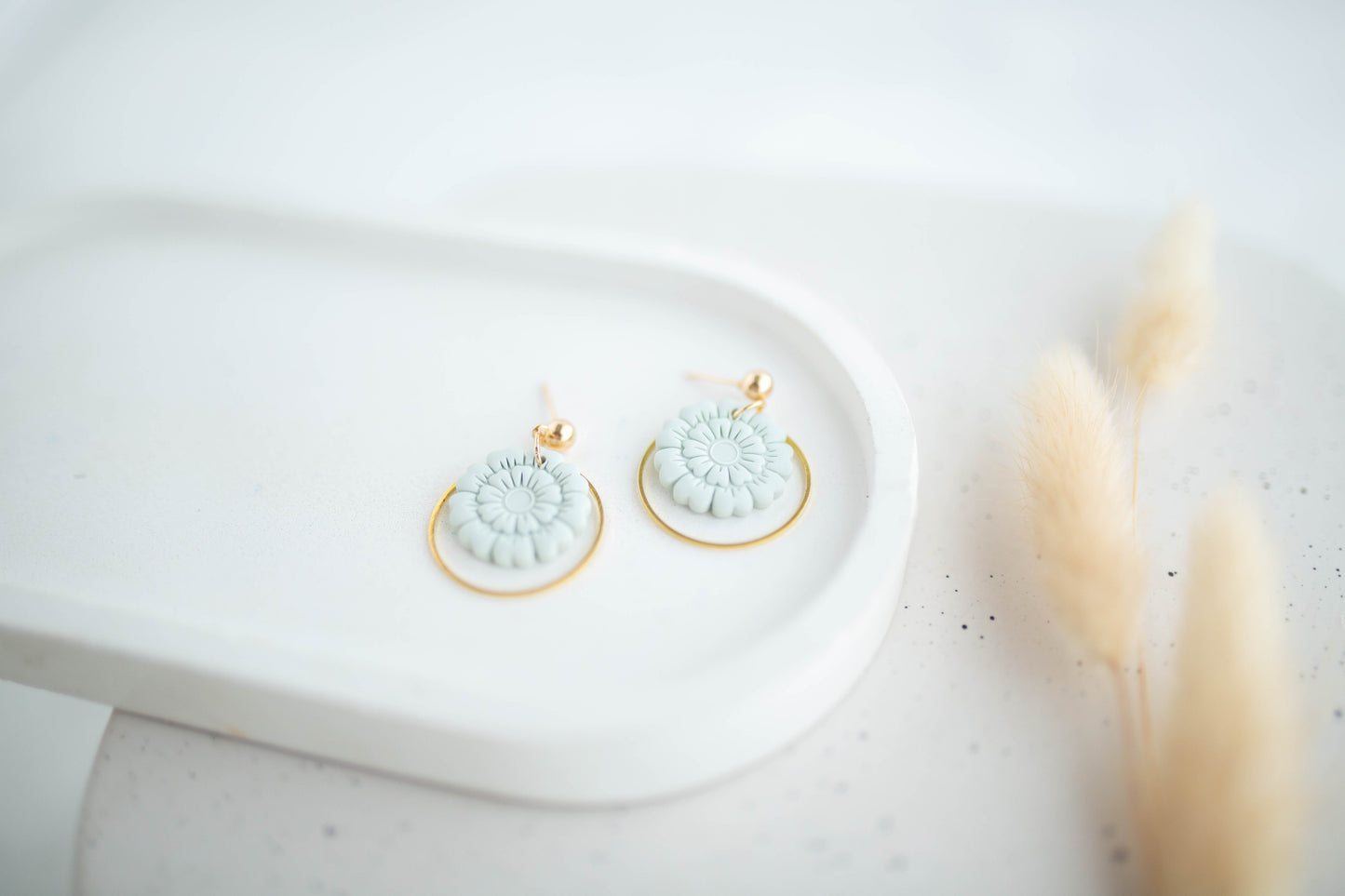 Clay Earrings | Dainty Happy Flowers | Happy Collection