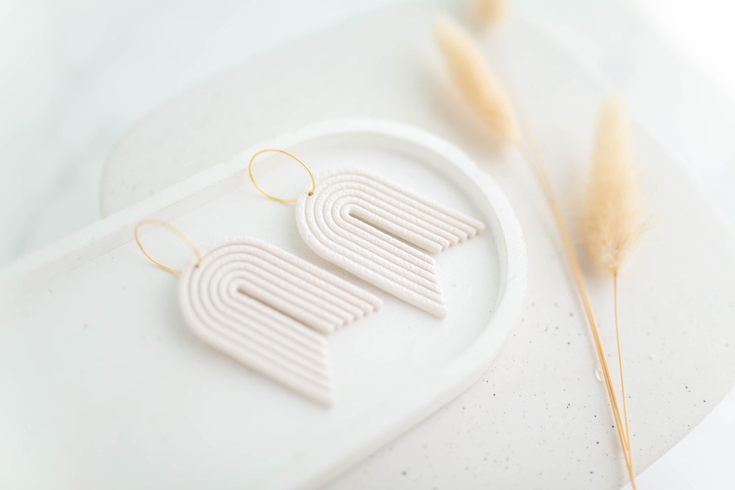 Clay Earrings | Arch Hoops | Autumn Edit