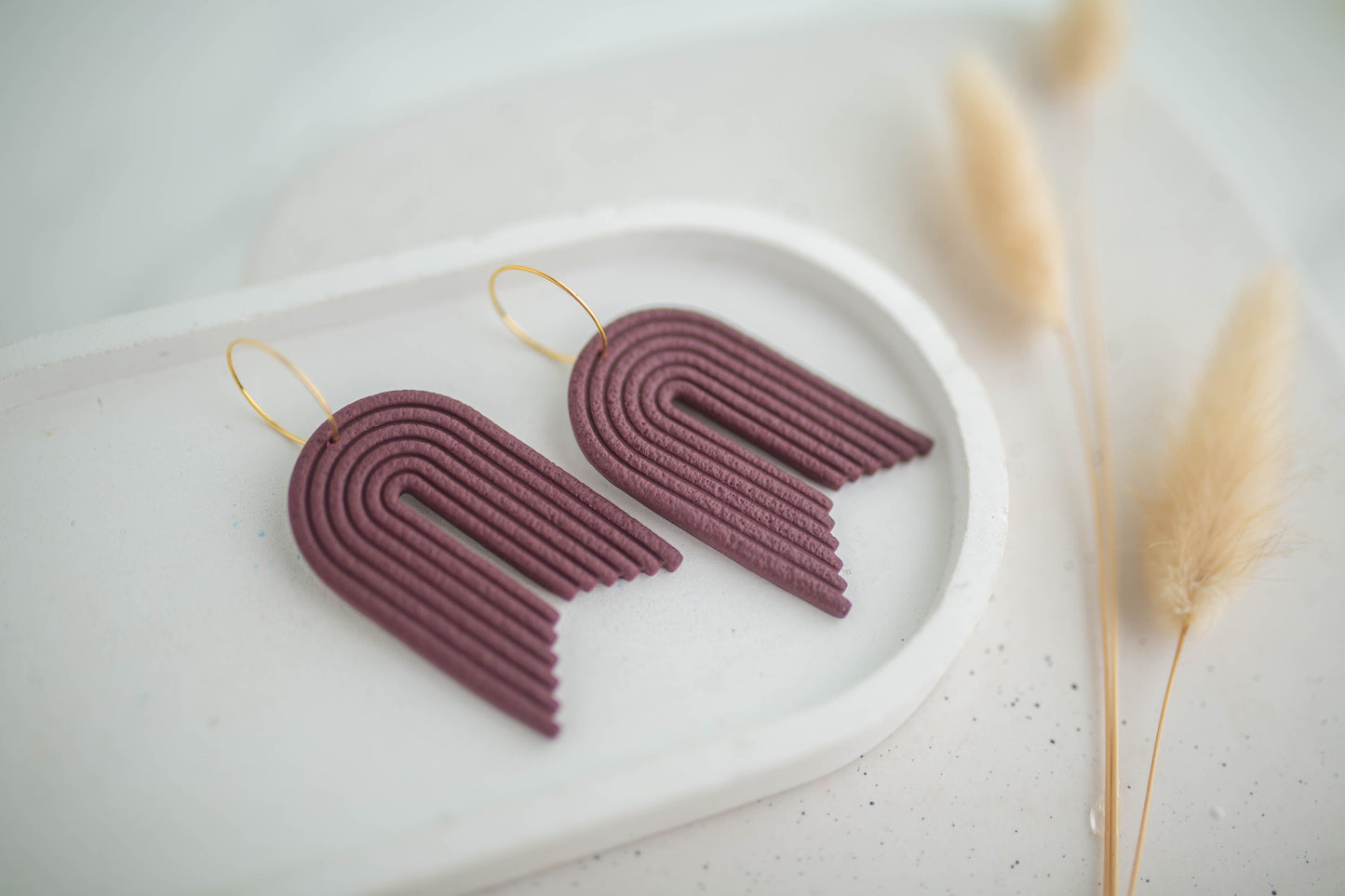 Clay Earrings | Arch Hoops | Autumn Edit