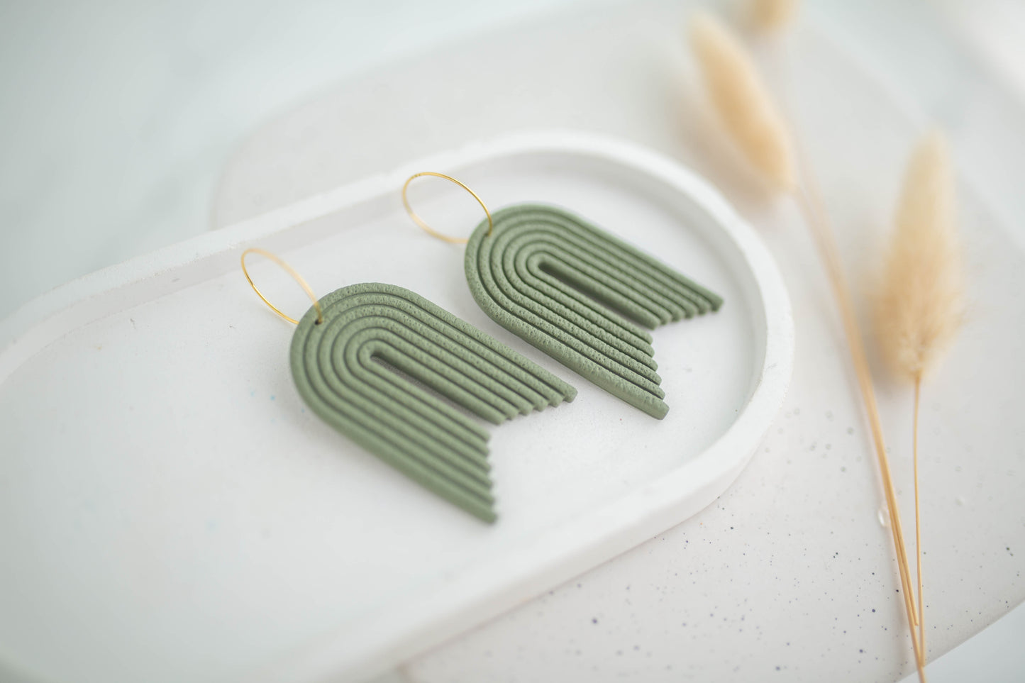 Clay Earrings | Arch Hoops | Autumn Edit