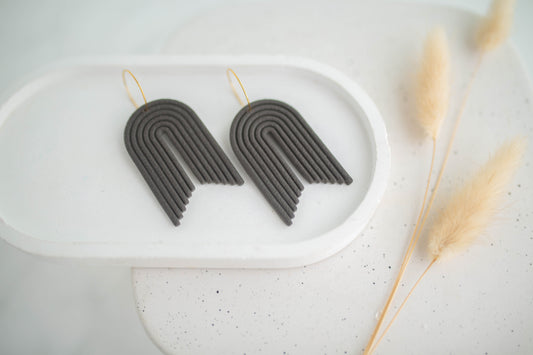 Clay Earrings | Arch Hoops | Autumn Edit
