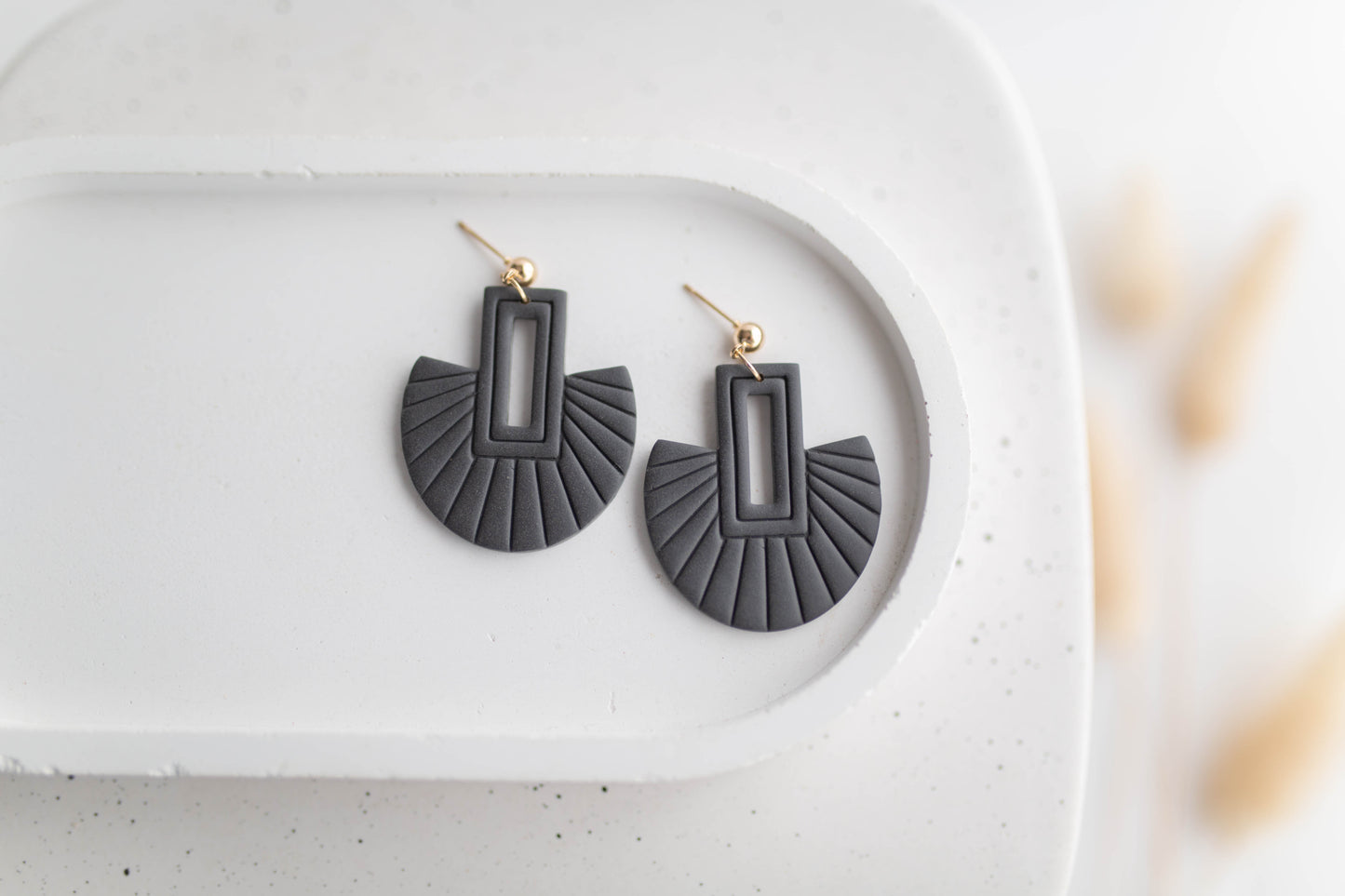 Clay Earrings | Fan Dangles | Autumn Vibes Collection