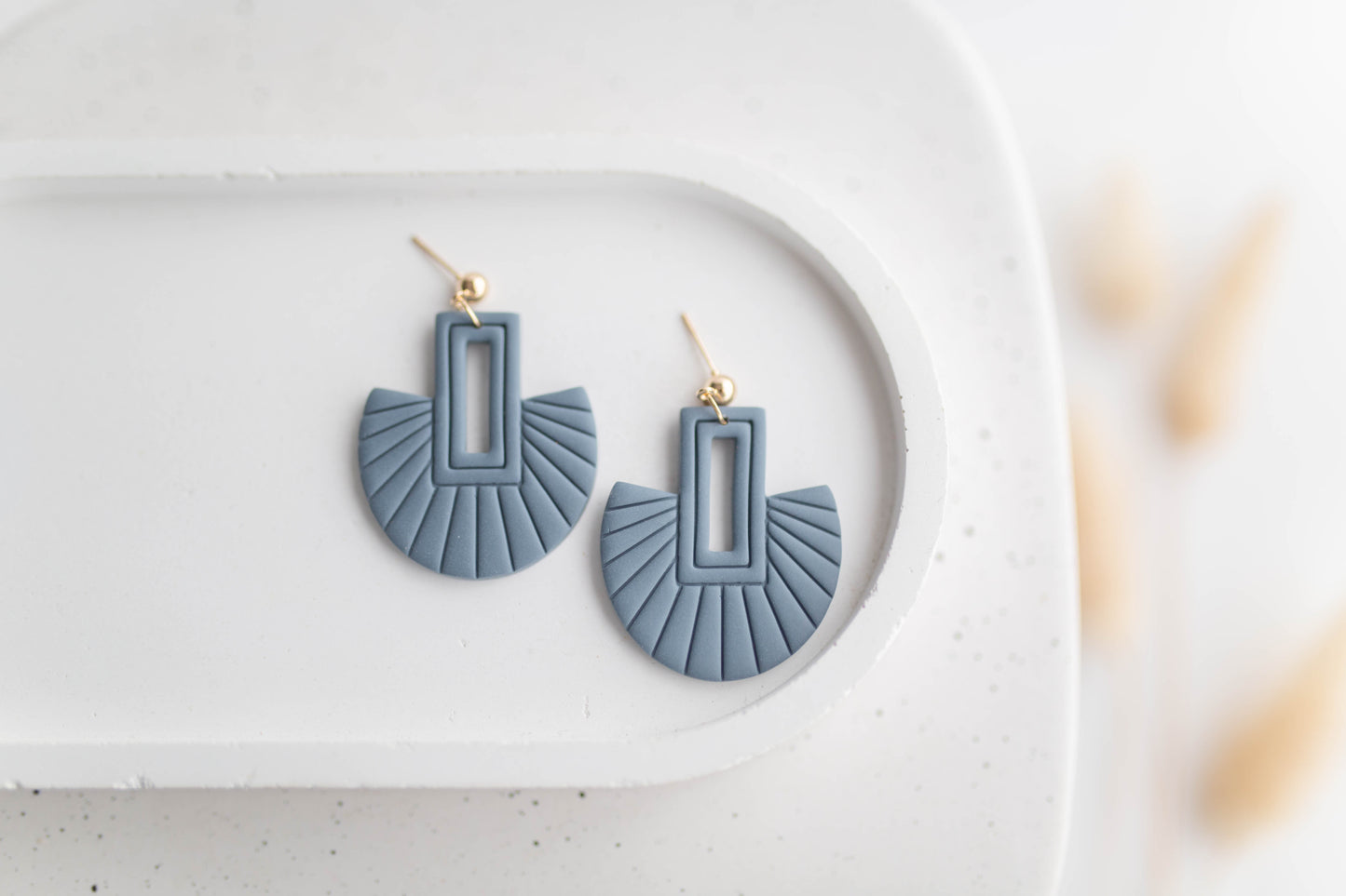 Clay Earrings | Fan Dangles | Autumn Vibes Collection