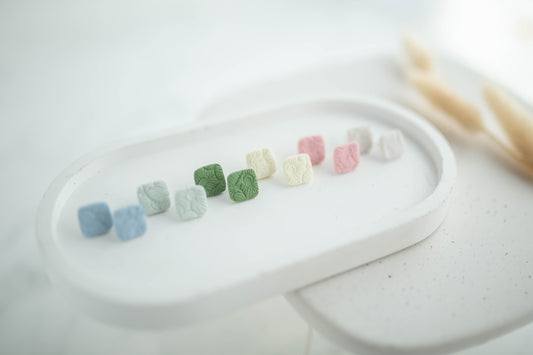 Clay Earrings | Happy Studs | Happy Collection