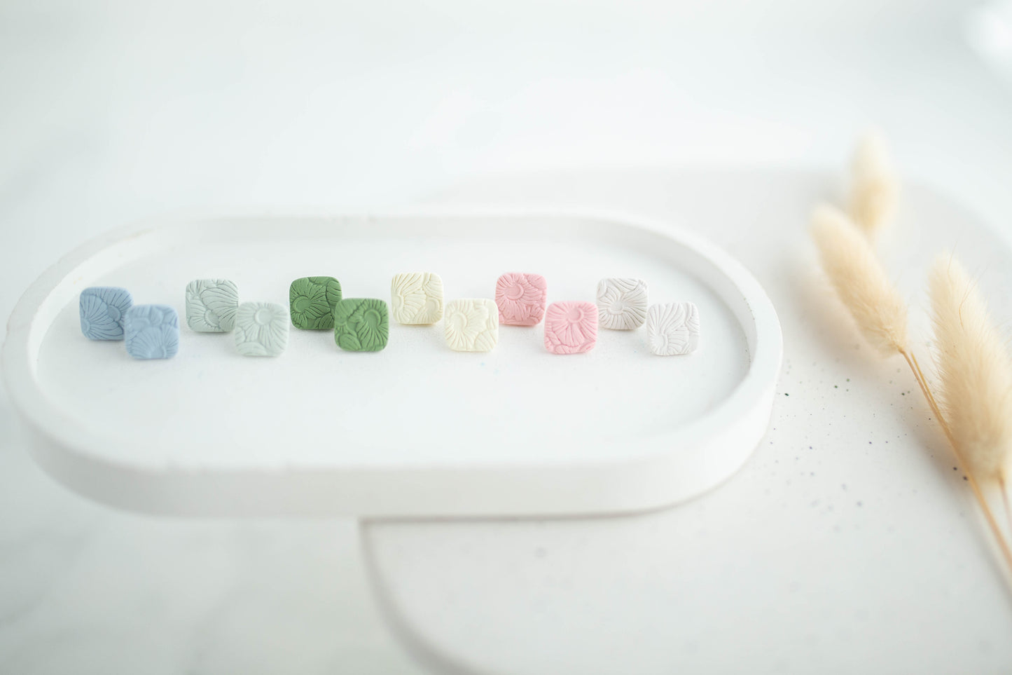 Clay Earrings | Happy Studs | Happy Collection