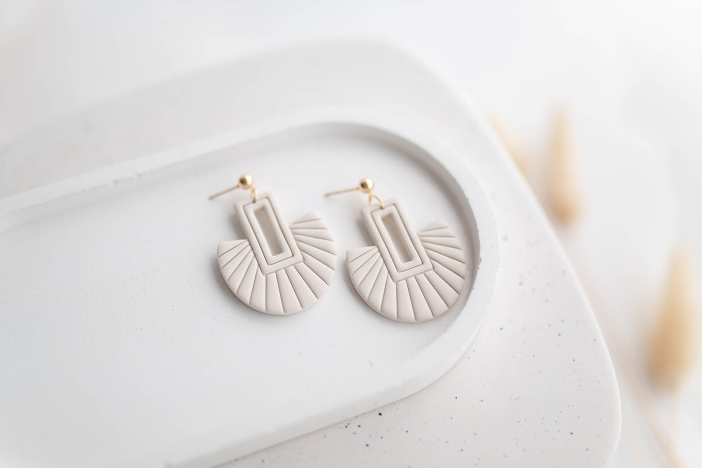 Clay Earrings | Fan Dangles | Autumn Vibes Collection