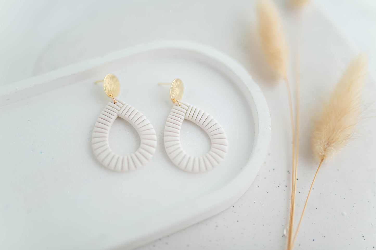 Clay Earrings | Teardrop Dangles | Autum Edit Collection