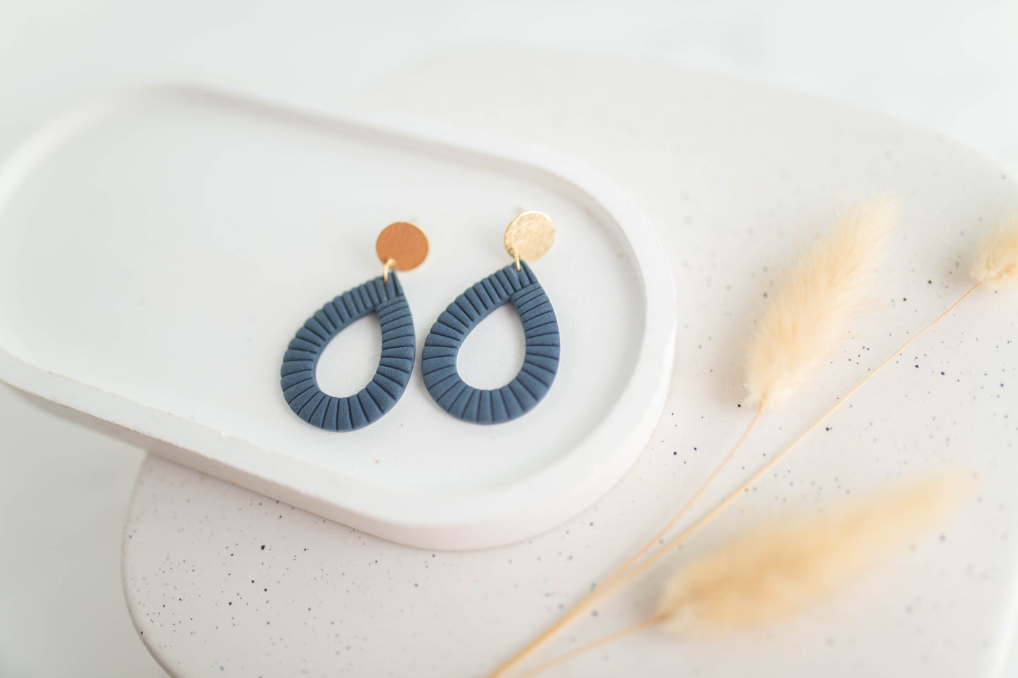 Clay Earrings | Teardrop Dangles | Autum Edit Collection