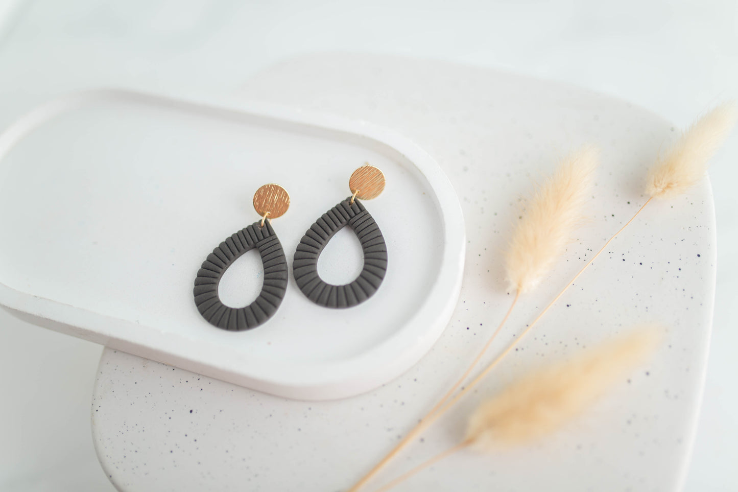 Clay Earrings | Teardrop Dangles | Autum Edit Collection