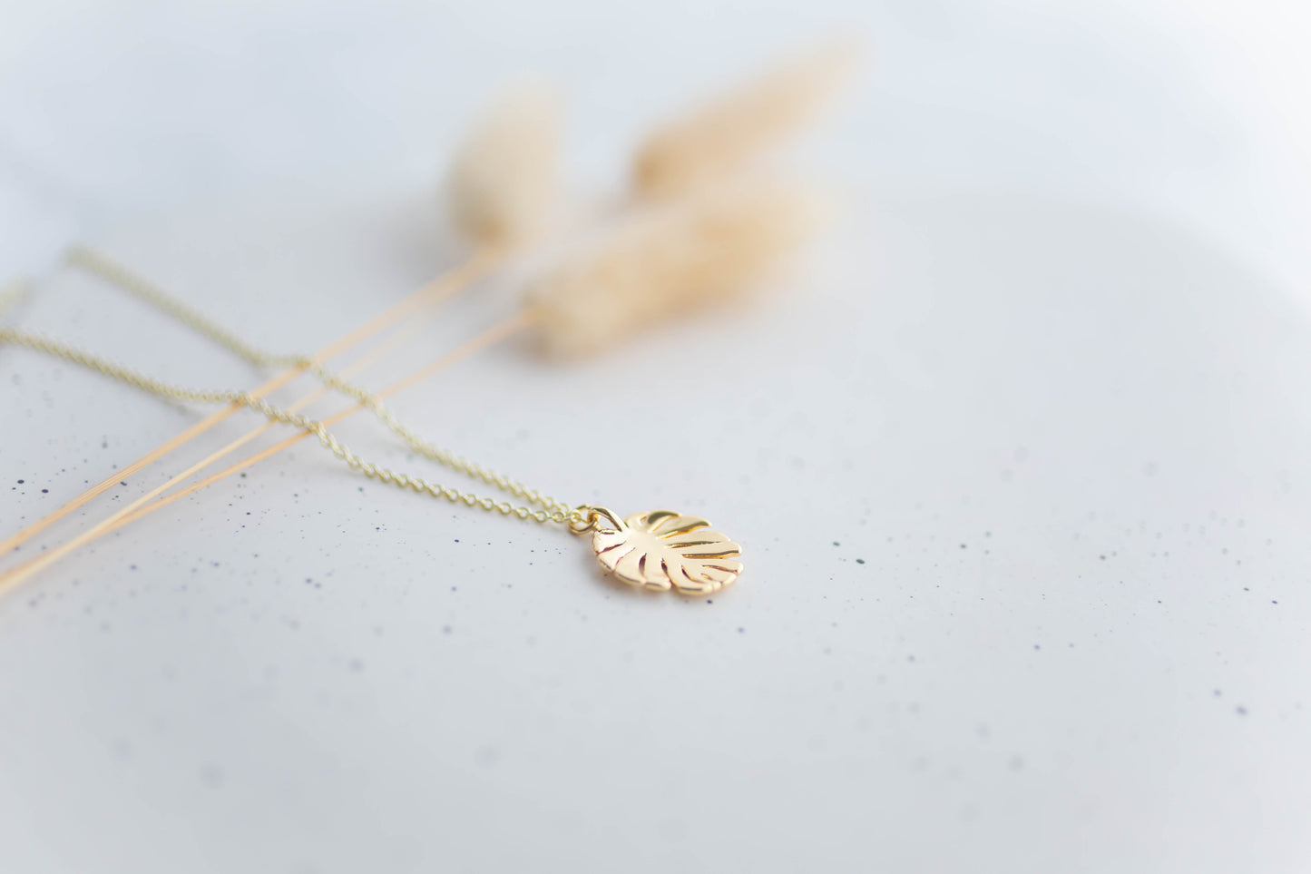 Stamped Jewelry | Monstera Necklace | Mother's Day Collection