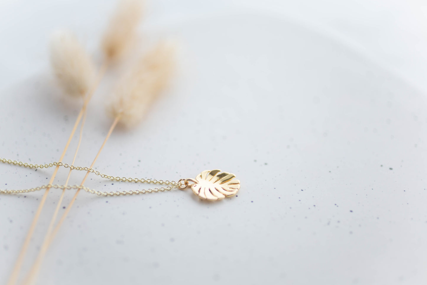 Stamped Jewelry | Monstera Necklace | Mother's Day Collection