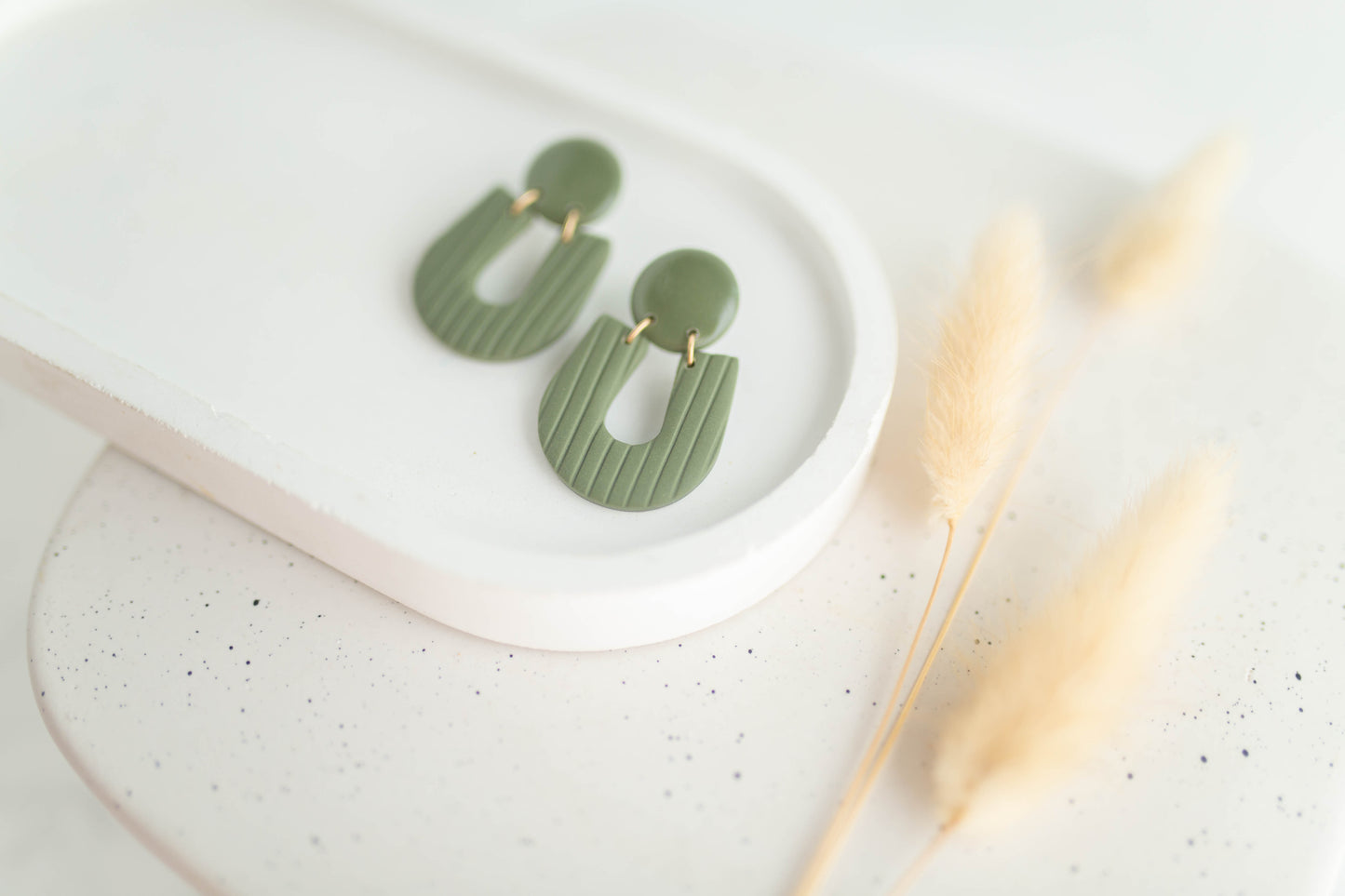 Clay Earrings | Horseshoes Dangles | Autumn Edit