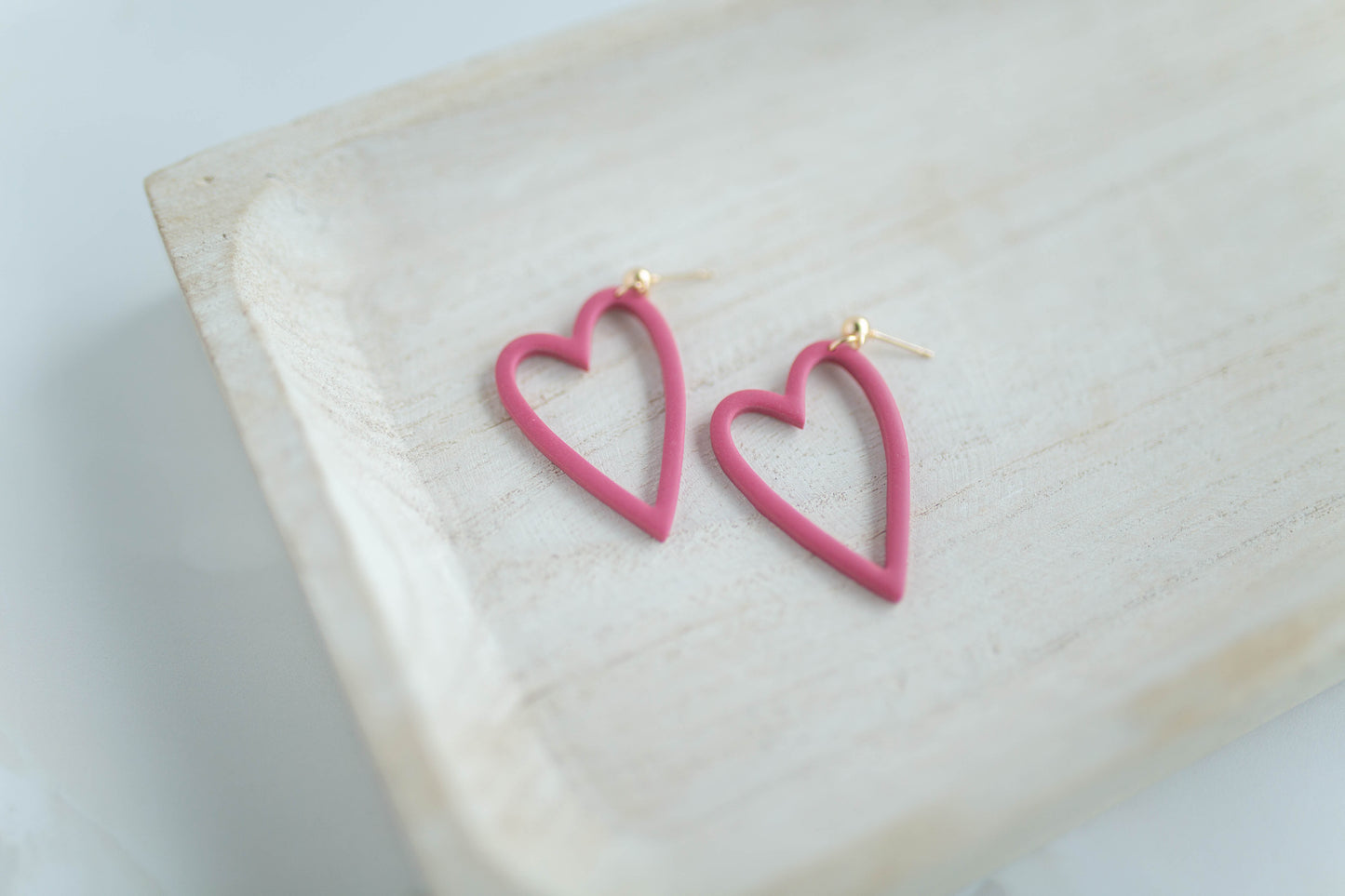Clay Earrings | Heart Dangles | Lover Era Collection