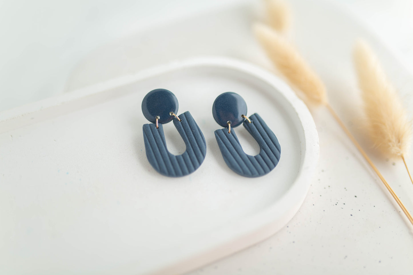 Clay Earrings | Horseshoes Dangles | Autumn Edit