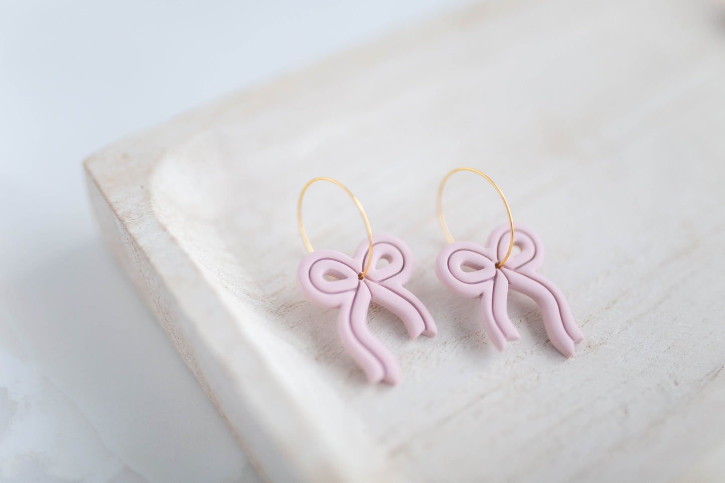 Clay Earrings | Ribbon Hoops| Lover Era Collection