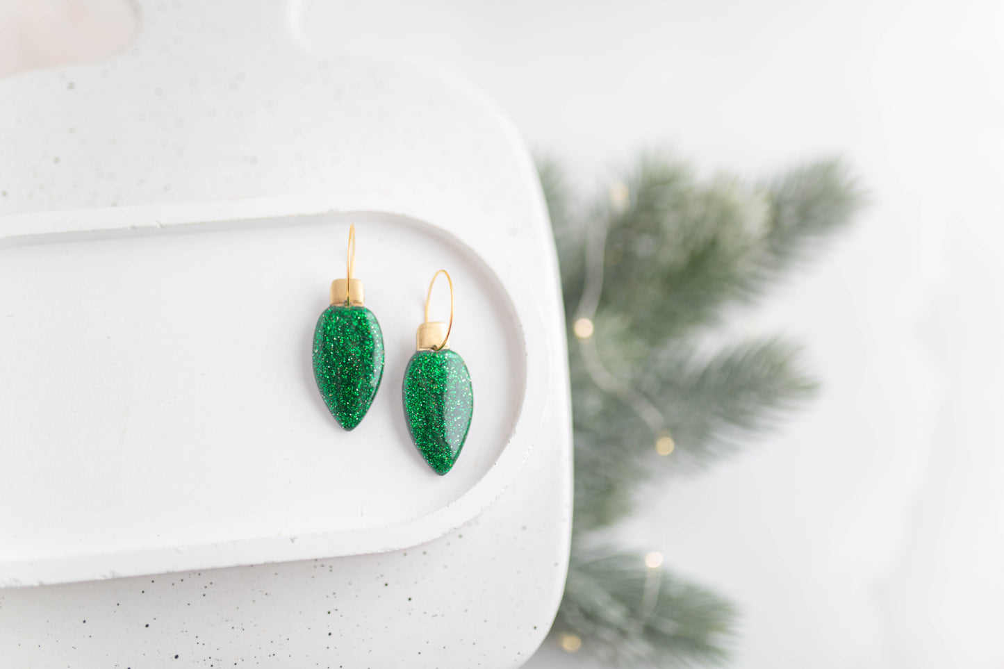 Clay Earrings | Festive Lights Hoops| Merry+Bright Collection