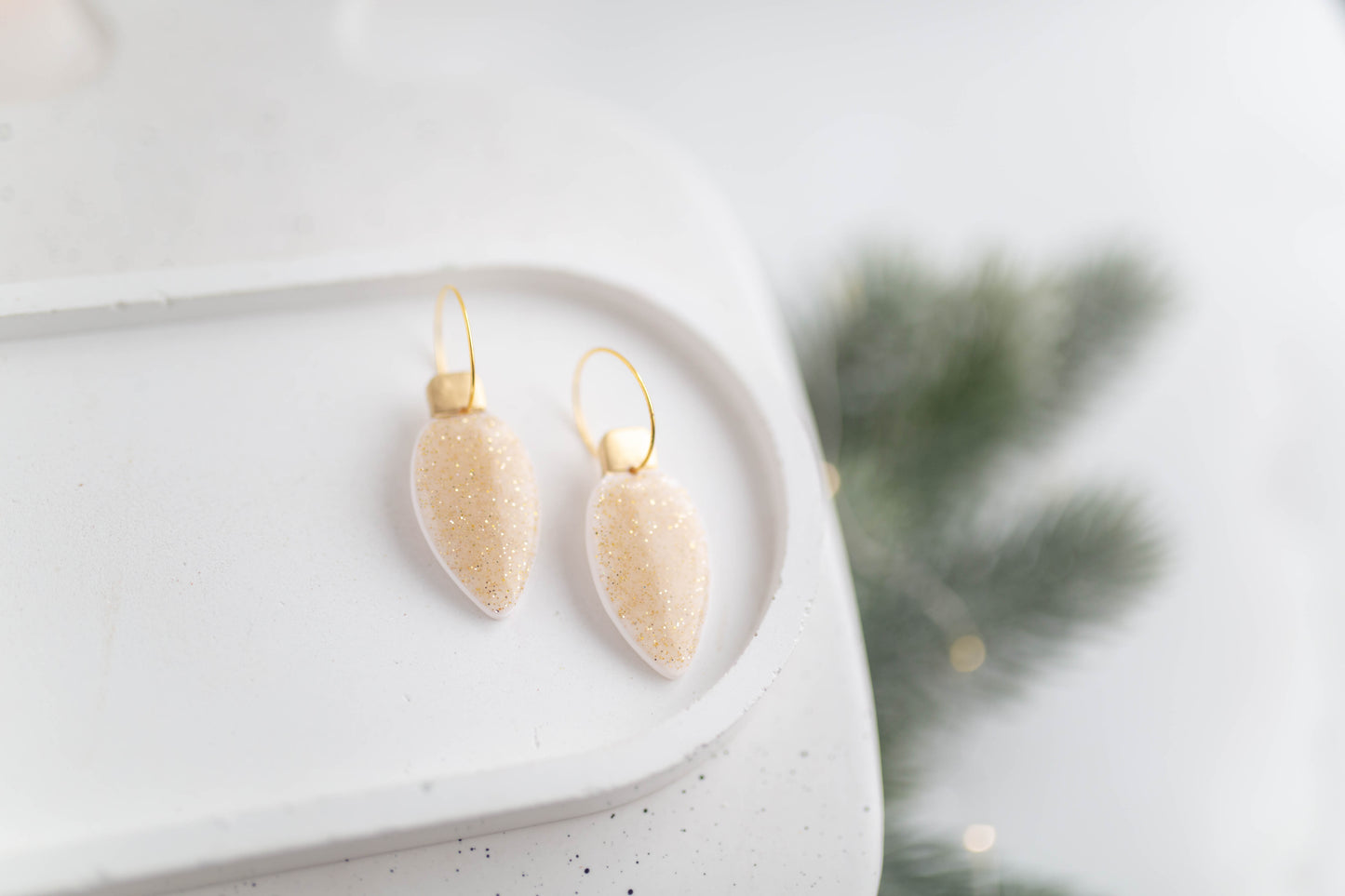 Clay Earrings | Festive Lights Hoops| Merry+Bright Collection