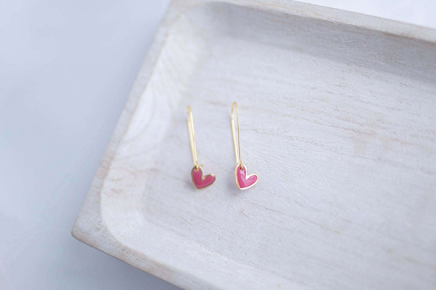 Clay Earrings | Mini Heart Drops | Lover Era Collection