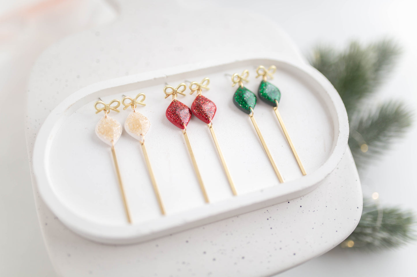 Clay Earrings | Merry+Bright Simple Dangles | Merry+Bright Collection