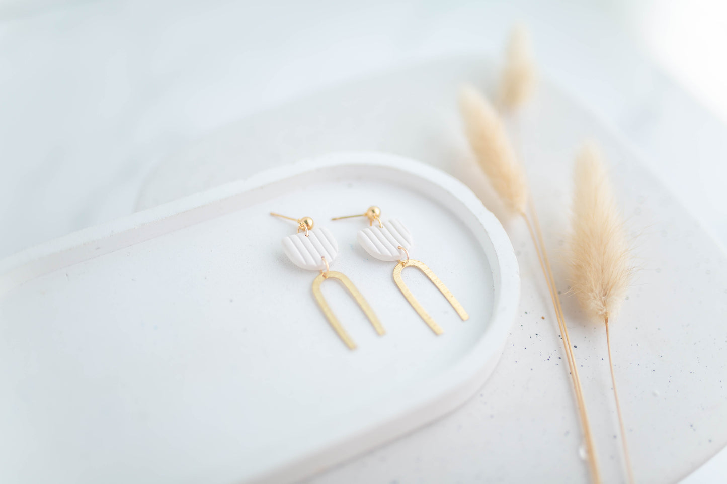 Clay Earrings | Mini Arch Dangles | Autumn Edit