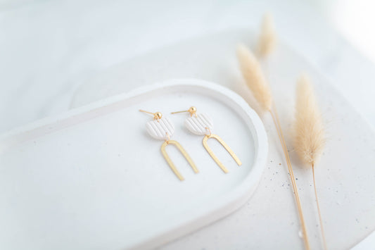Clay Earrings | Mini Arch Dangles | Autumn Edit